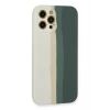 Durukar®  iPhone 12 Pro Kılıf Ebruli Lansman Silikon - Beyaz-Gri