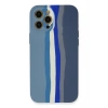 Durukar®  iPhone 12 Pro Kılıf Ebruli Lansman Silikon - Mavi-Gri
