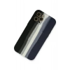 Durukar®  iPhone 12 Pro Kılıf Ebruli Lansman Silikon - Siyah-Lacivert