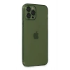 Mey İthalat®  iPhone 12 Pro Kılıf Fly Lens Silikon - Yeşil