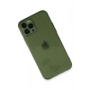 Mey İthalat®  iPhone 12 Pro Kılıf Fly Lens Silikon - Yeşil