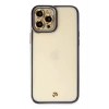 Durukar®  iPhone 12 Pro Kılıf Liva Lens Silikon - Mavi