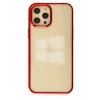 Mey İthalat®  iPhone 12 Pro Max Kılıf Element Silikon - Kırmızı