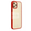 Mey İthalat®  iPhone 12 Pro Max Kılıf Element Silikon - Kırmızı