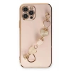 Mey İthalat®  iPhone 12 Pro Max Kılıf Esila Silikon - Pudra