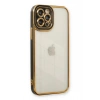 Durukar®  iPhone 12 Pro Max Kılıf Liva Lens Silikon - Siyah