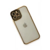 Durukar®  iPhone 12 Pro Max Kılıf Liva Lens Silikon - Siyah