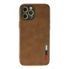 Durukar®  iPhone 12 Pro Max Kılıf Loop Deri Silikon - Kahverengi