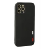 Durukar®  iPhone 12 Pro Max Kılıf Loop Deri Silikon - Siyah
