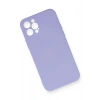 Durukar®  iPhone 12 Pro Max Kılıf Nano içi Kadife Silikon - Lila