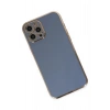 Durukar®  iPhone 12 Pro Max Kılıf Volet Silikon - Mavi
