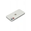 Mey İthalat®  iPhone 12 Renkli Kamera Lens Koruma Cam - Pembe-Mavi
