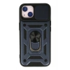 Durukar®  iPhone 13 Kılıf Pars Lens Yüzüklü Silikon - Lacivert