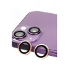 Mey İthalat®  iPhone 13 Mini Raze Metal Kamera Lens - Pembe