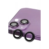 Mey İthalat®  iPhone 13 Mini Raze Metal Kamera Lens - Siyah