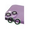 Mey İthalat®  iPhone 13 Mini Raze Metal Kamera Lens - Yeşil