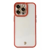 Durukar®  iPhone 13 Pro Kılıf Liva Lens Silikon - Kırmızı