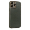 Mey İthalat®  iPhone 13 Pro Max Kılıf Coco Karbon Silikon - Füme