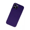 Durukar®  iPhone 13 Pro Max Kılıf Nano içi Kadife Silikon - Mor