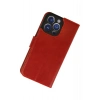 Durukar®  iPhone 13 Pro Max Kılıf Trend S Plus Kapaklı Kılıf - Kırmızı