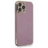 Durukar®  iPhone 13 Pro Max Kılıf Volet Silikon - Mor