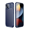 Durukar®  iPhone 14 Kılıf Auto Focus Karbon Kapak - Lacivert