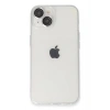 Mey İthalat®  iPhone 14 Kılıf Luko Lens Silikon - Gümüş