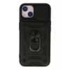 Durukar®  iPhone 14 Kılıf Pars Lens Yüzüklü Silikon - Siyah