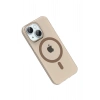 Durukar®   iPhone 14 PC Blank Magsafe Kapak - Çöl Titanyum