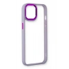 Mey İthalat®  iPhone 14 Plus Kılıf Dora Kapak - Lila
