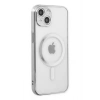 Durukar®  iPhone 14 Plus Kılıf Magneticsafe Lazer Silikon - Gümüş
