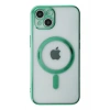 Durukar®  iPhone 14 Plus Kılıf Magneticsafe Lazer Silikon - Haki Yeşil