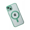 Durukar®  iPhone 14 Plus Kılıf Magneticsafe Lazer Silikon - Haki Yeşil