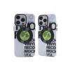 Mey İthalat®  iPhone 14 Pro Kılıf Apollo Magneticsafe Desenli Kapak - Apollo Şeffaf - 5