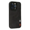 Durukar®  iPhone 14 Pro Kılıf Loop Deri Silikon - Siyah