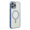Durukar®  iPhone 14 Pro Kılıf Magneticsafe Lazer Silikon - Sierra Blue