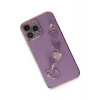 Mey İthalat®  iPhone 14 Pro Max Kılıf Esila Silikon - Mor