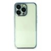 Mey İthalat®  iPhone 14 Pro Max Kılıf  Lensli Silikon - Açık Mavi