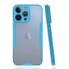 Durukar®  iPhone 14 Pro Max Kılıf Platin Silikon - Mavi