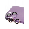 Mey İthalat®  iPhone 15 Plus Raze Metal Kamera Lens - Pembe