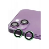 Mey İthalat®  iPhone 15 Plus Raze Metal Kamera Lens - Yeşil