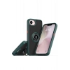 Durukar®  iPhone 16E Kılıf Montreal Yüzüklü Silikon Kapak - Yeşil