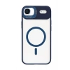 Durukar®   iPhone 17 Air Remim Lensli Magsafe Standlı Kapak - Lacivert