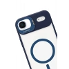 Durukar®   iPhone 17 Air Remim Lensli Magsafe Standlı Kapak - Lacivert