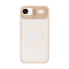 Durukar®   iPhone 17 Air Remim Lensli Magsafe Standlı Kapak - Pembe