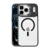 Durukar®   iPhone 17 Pro Max Remim Lensli Magsafe Standlı Kapak - Siyah