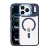 Durukar®   iPhone 17 Pro Remim Lensli Magsafe Standlı Kapak - Lacivert