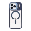 Durukar®   iPhone 17 Pro Remim Lensli Magsafe Standlı Kapak - Lacivert