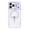 Durukar®   iPhone 17 Pro Remim Lensli Magsafe Standlı Kapak - Lila