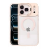 Durukar®   iPhone 17 Pro Remim Lensli Magsafe Standlı Kapak - Pembe